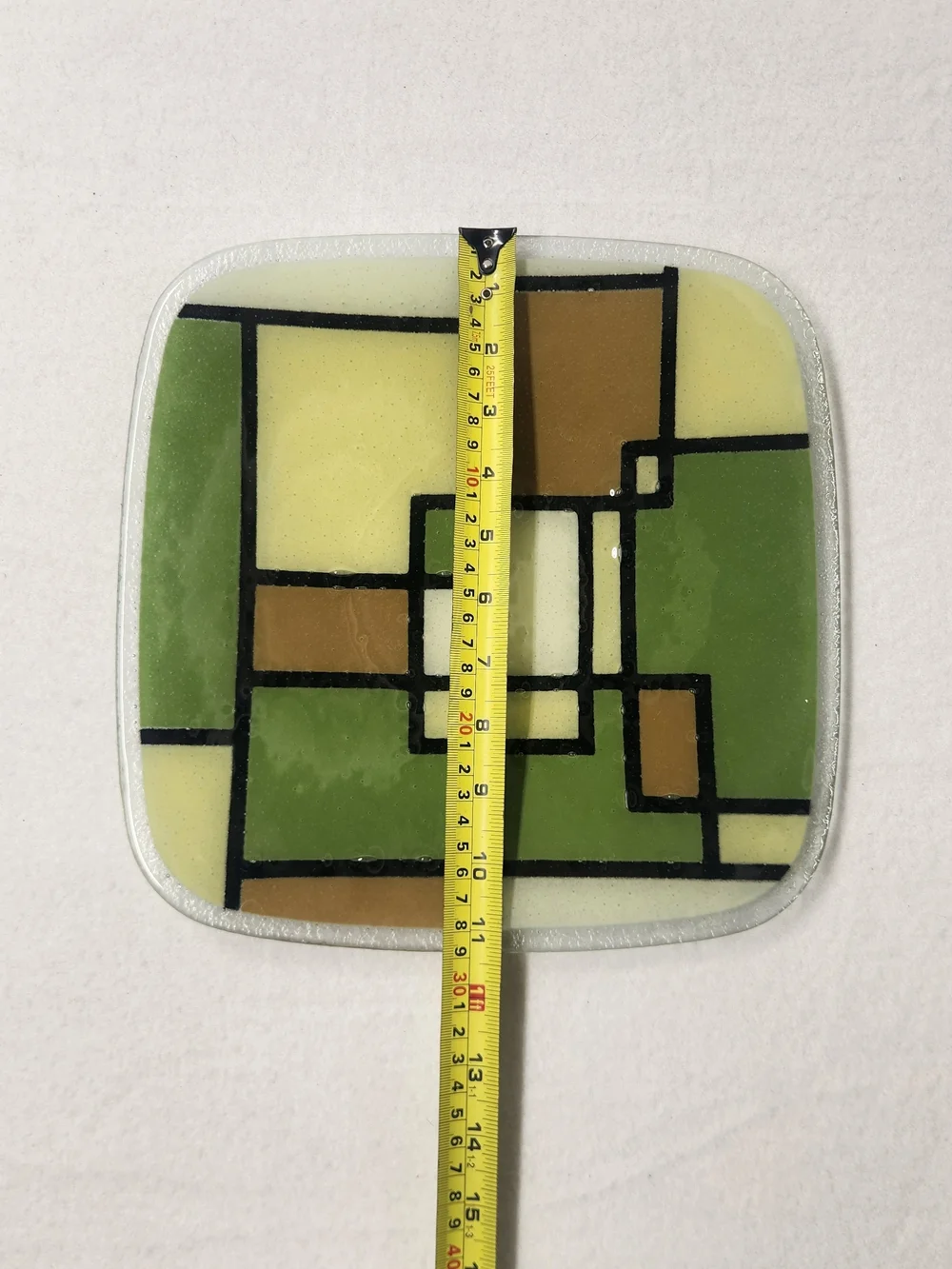 Peggy Karr Fuzion Fused Art Glass Platter 11
